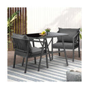 Outdoor Dining Set 3 PCS Table Chairs Set