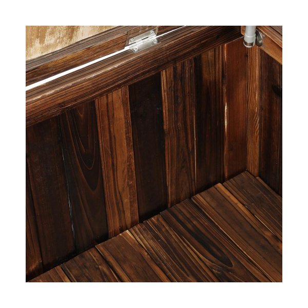 Wooden Storage Bench Waterproof Top Cover
