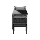 Outdoor Dining Set 3 PCS Table Chairs Set