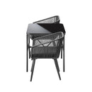 Outdoor Dining Set 3 PCS Table Chairs Set