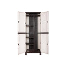 Outdoor Storage Cabinet Adjustable Lockable 6 Hooks