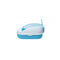 Medium Portable Cat Toilet Litter Box Tray With Scoop Blue