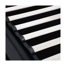 King Bed Frame Gas Lift Rgb Storage Space Black