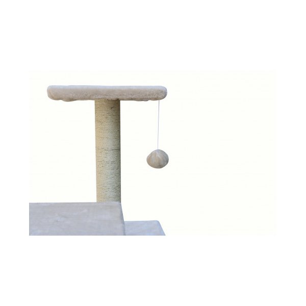 71Cm Beige Cat Scratching Tree Post Pole Furniture Gym House