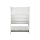 4-tier Kids Storage Rack with 3 Boxes White