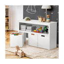 Wooden Kids Storage Cabinet With Portable Box