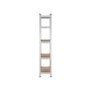 4x Warehouse Storage Rack 5-tier 1.5m Silver