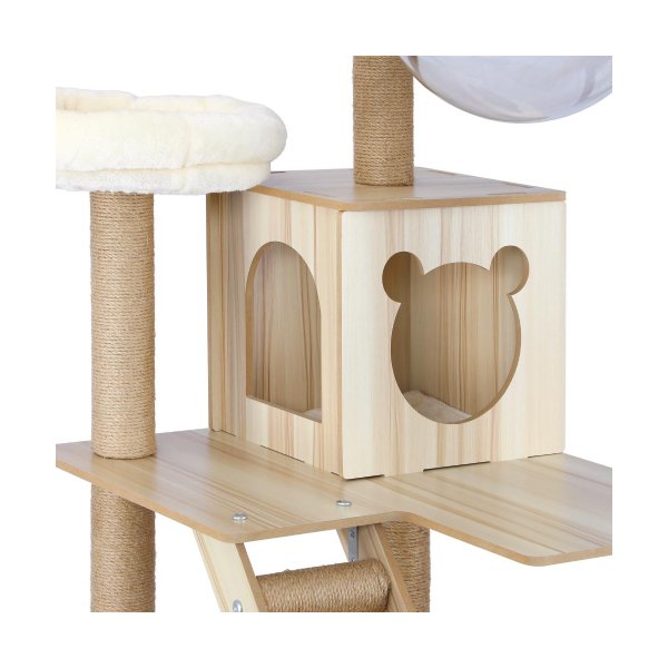 190cm Wooden Cat Tree with Ladder