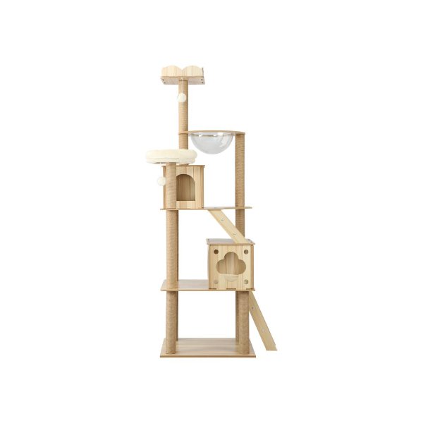 190cm Wooden Cat Tree with Ladder