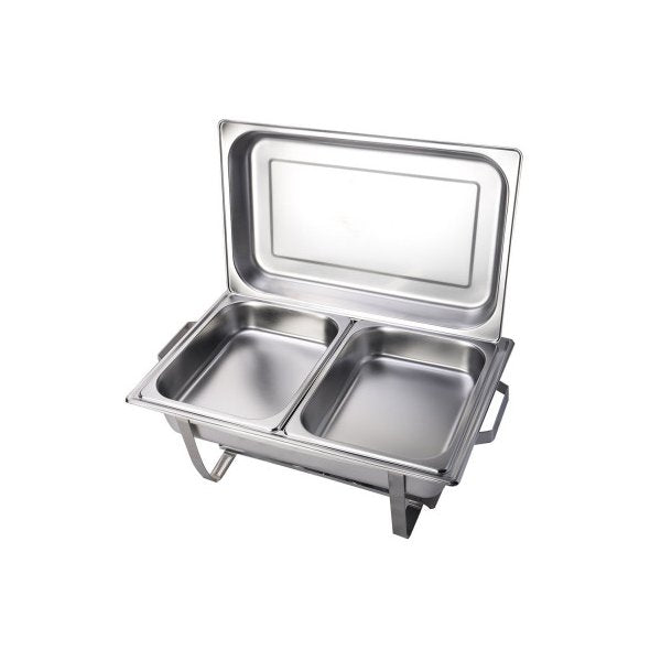 Chafing Dish Set Buffet Pan Bain Marie Bow Stainless Steel Food Warmer