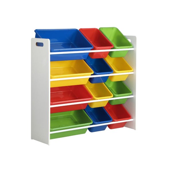 Kids Toy Organizer 12 Bins Display Shelf Storage Rack Drawer