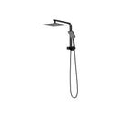 10" Rain Shower Head Set Square 3-Mode Gooseneck Black
