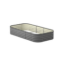 9-IN-1 Raised Garden Bed Oval Galvanised Steel 40CM H