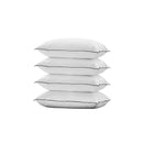 Microfibre Pillow Hotel Cotton Cover Home Soft Luxury 4Pcs 48X73Cm