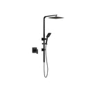 10" Rain Shower Head Set with Shower Mixer Square Black