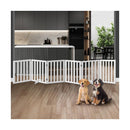 Wooden Pet Gate Dog Fence 6 Panels