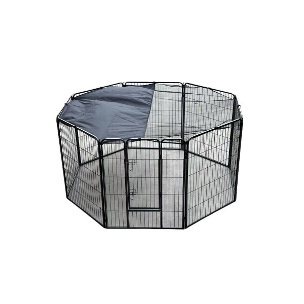 120 Cm Heavy Duty Pet Exercise Playpen Rabbit Fence With Cover
