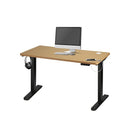 Standing Desk Adjustable Motorised 140cm Black&Oak