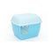 Xl Portable Hooded Cat Litter Box Tray With Handle And Scoop Blue