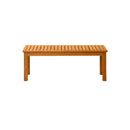 120cm Garden Bench Wooden Slatted Seat 2 Seater