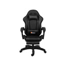 Led Gaming Chair With Massage And Recline Executive Pu Leather Black