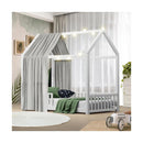 Bed Frame Kids Wooden Single House Style