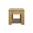 Coffee Table with Lift Up Top Storage Space Wooden Beige