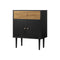 Sideboard with Drawer and Cabinet Black&Wooden