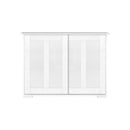Sideboard with Sliding Doors White