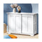 Sideboard with Sliding Doors White