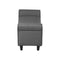 Storage Ottoman Linen Fabric Large Grey