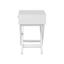 Bedside Table Wooden Frame Cross Base