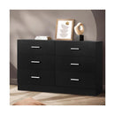 6 Chest of Drawers Aluminum Handles Wooden