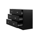 6 Chest of Drawers Aluminum Handles Wooden