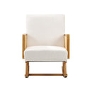Rocking Chair PE Rattan Beige