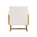 Rocking Chair PE Rattan Beige