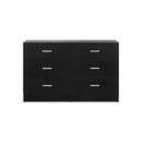 6 Chest of Drawers Aluminum Handles Wooden