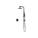 10" Rain Shower Head Set with Shower Mixer Round Black