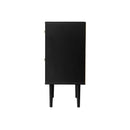 Sideboard with Drawer and Cabinet Black&Wooden