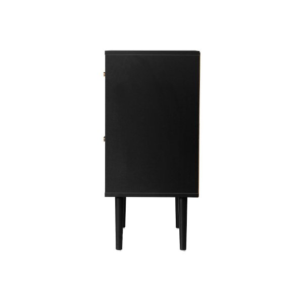 Sideboard with Drawer and Cabinet Black&Wooden