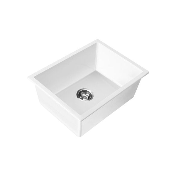 Kitchen Sink 55x45cm Granite Basin Single Bowl White