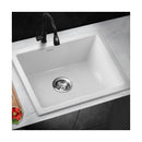 Kitchen Sink 55x45cm Granite Basin Single Bowl White