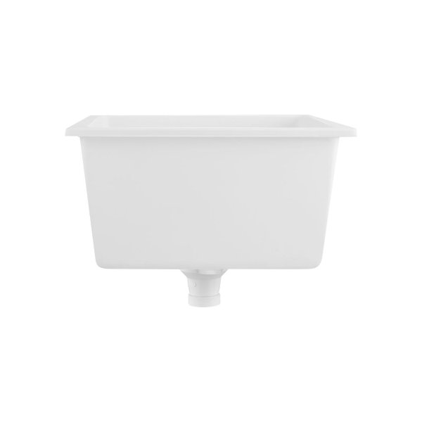 Kitchen Sink 55x45cm Granite Basin Single Bowl White