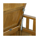 Outdoor Wooden Storage Bench Waterproof Top