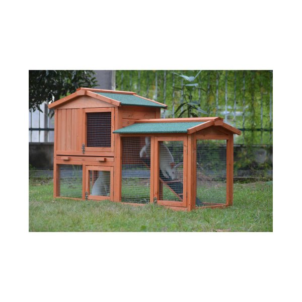 146Cm Rabbit Hutch Metal Run Wooden Cage Guinea Pig Cage House