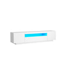 Tv Cabinet Gloss Rgb Led White 180Cm