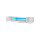 Tv Cabinet Gloss Rgb Led White 180Cm