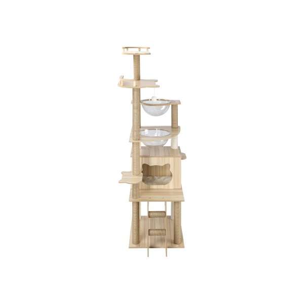 Cat Tree 174Cm Tower With Cat Scratching Post And Condo