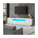 Tv Cabinet Gloss Rgb Led White 180Cm