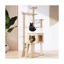 174 cm Cat Tree with Scratching Post Cat Condo Ladder